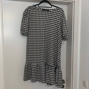 cute checkered mini dress